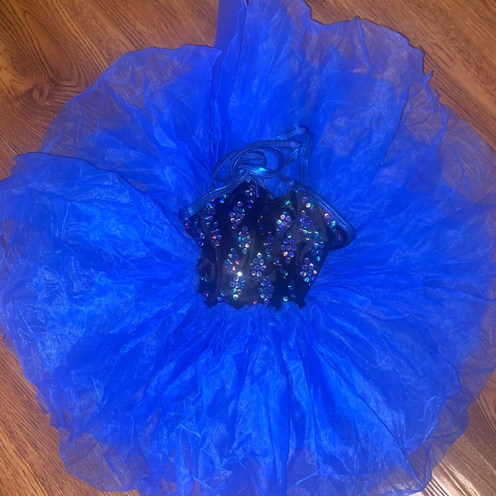 Weissman blue ballet  3  layered tutu  dress size SC